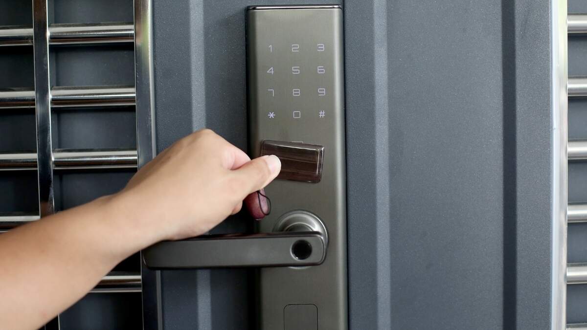 Cerradura electrónica con código de seguridad