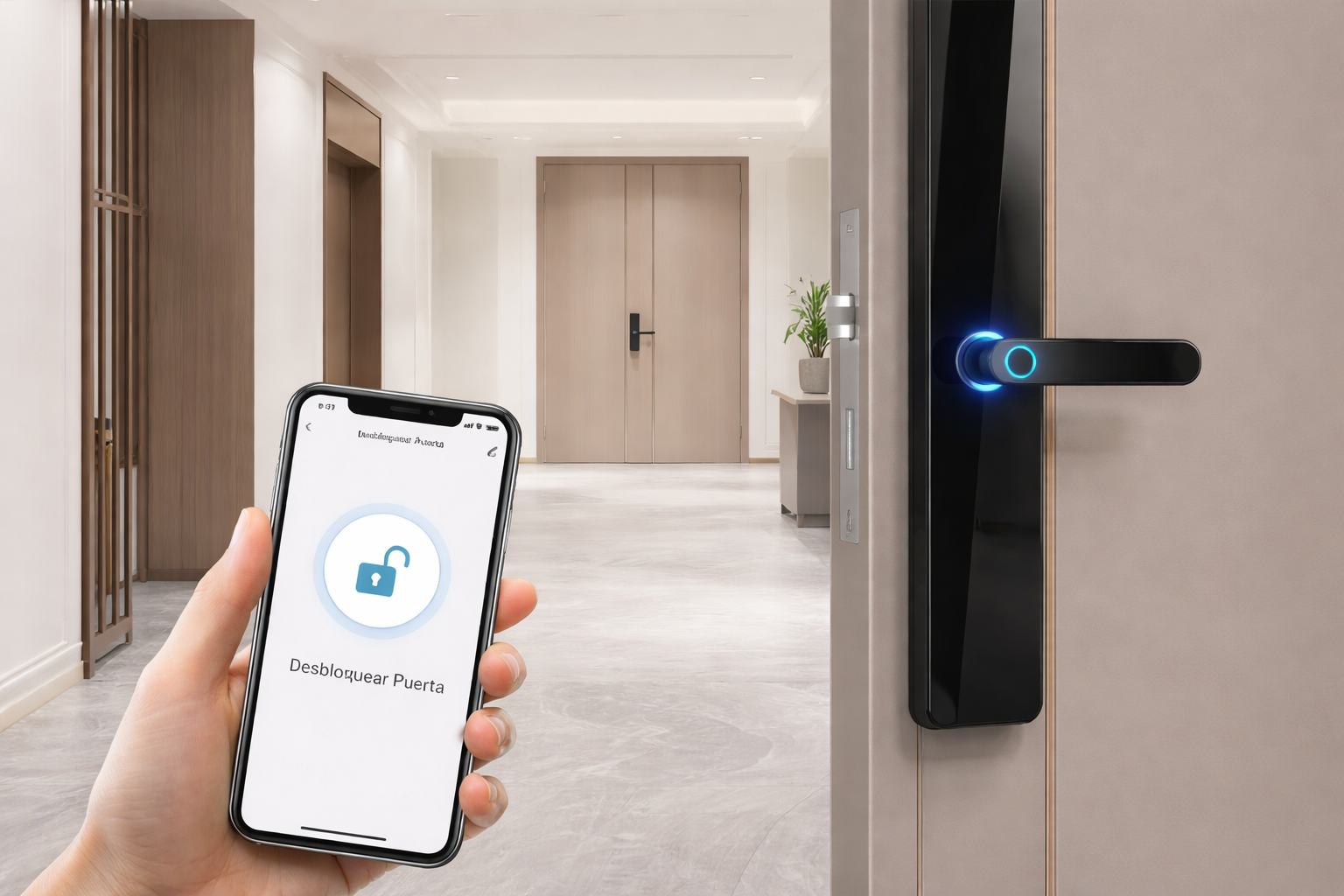 Cerradura moderna de alta seguridad