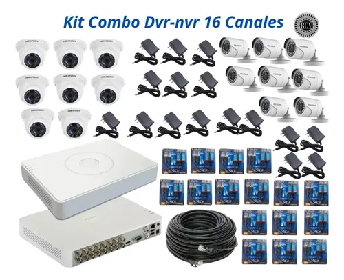 Combo IP 16 cámaras con NVR profesional
