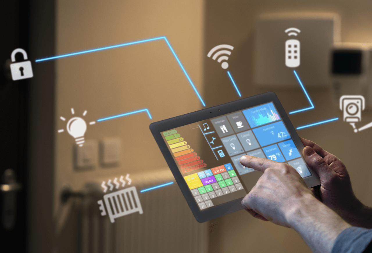 Escenarios automáticos de domótica residencial