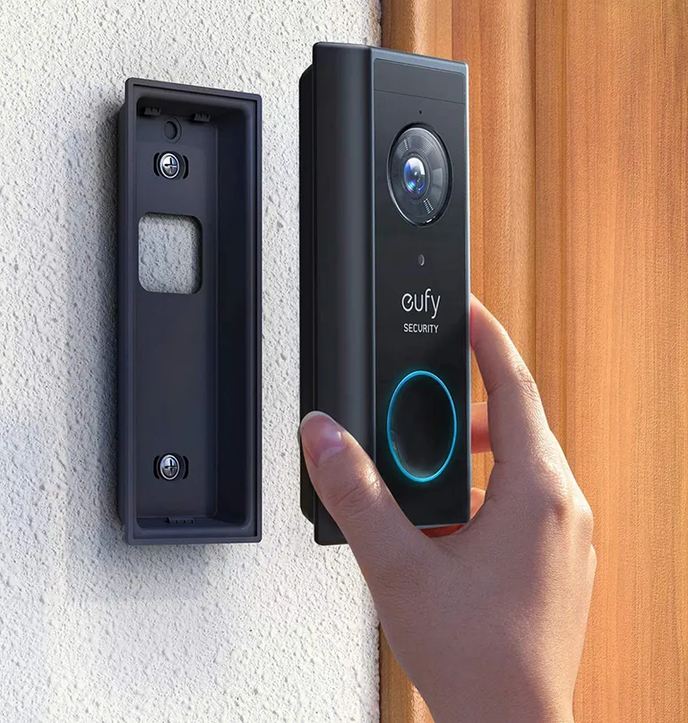 Videoportero inteligente instalado en residencia