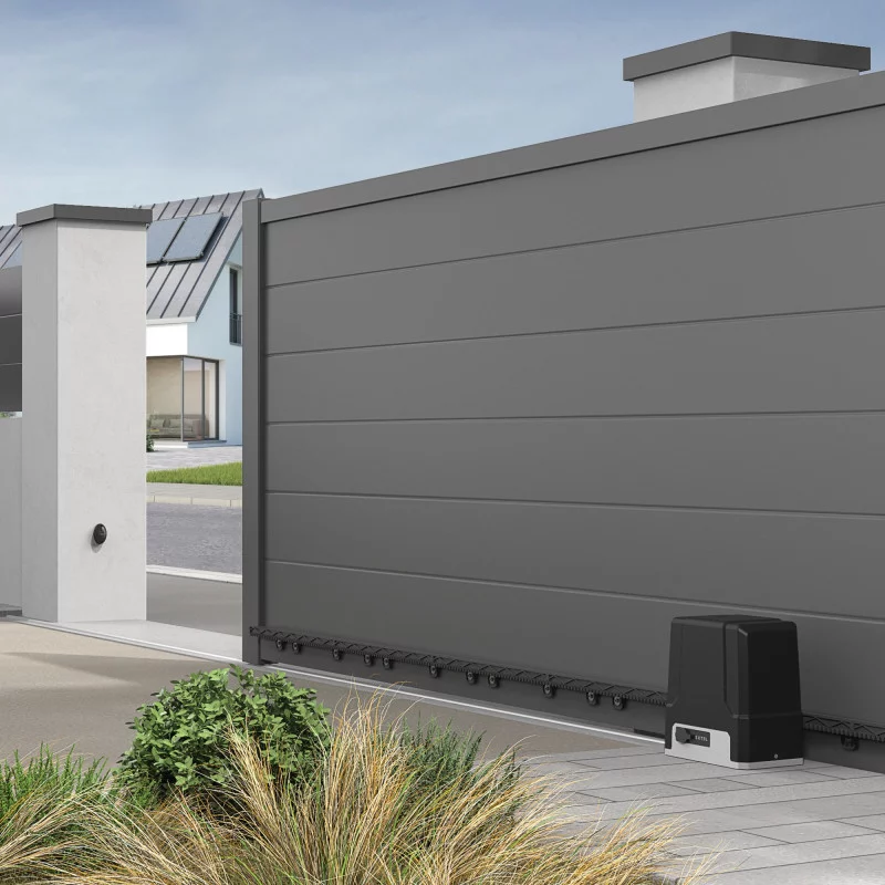 Portón eléctrico de seguridad para residenciales