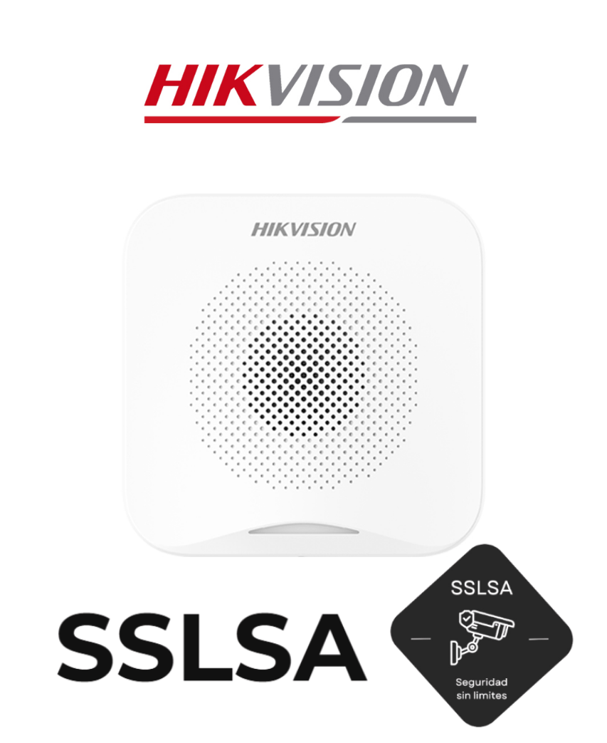 Comprar Sirena Inalámbrica Hikvision AX HOME DS-PS201-WB en SSLSA Guatemala