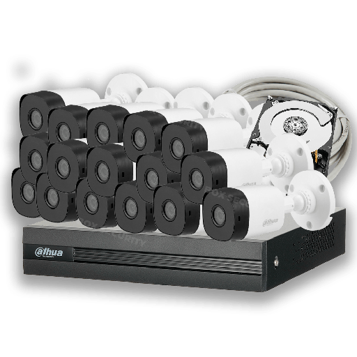 Comprar Kit de 16 Cámaras 2MP 1080P POLICARBONATO - DAHUA (KIT PARA INSTALACIÓN) en SSLSA Guatemala