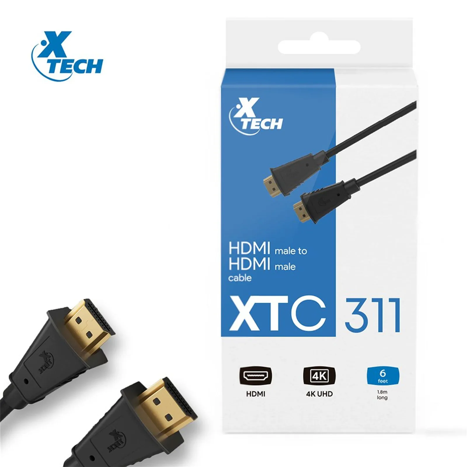 Comprar Cable HDMI Macho a Macho para Audio y Video Color Negro de 1.8 M en SSLSA Guatemala